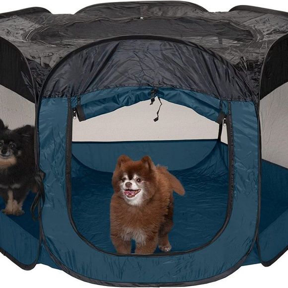 Furhaven Pet House for Dogs and Cats - Indoor-Outdoor Pop Up Playpen - Picture 2 of 2